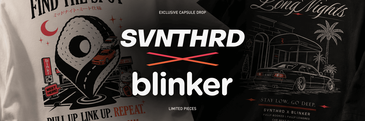Collaborazione SevenThird e Blinker: t-shirt e merch in edizione limitata