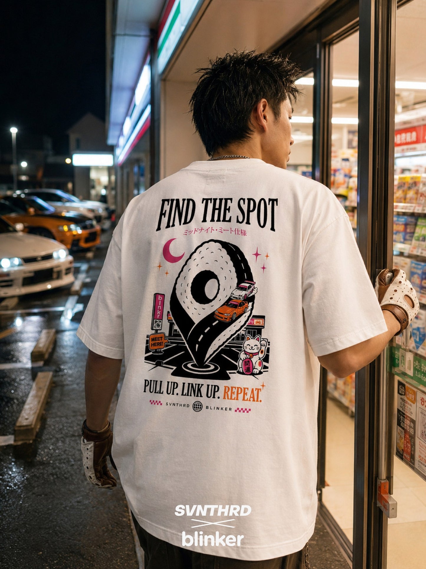 SVNTHRD × BLINKER — "Find The Spot" Oversize Tee