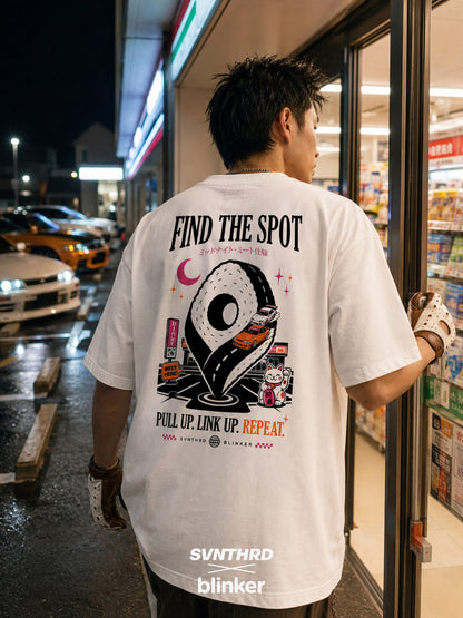 SVNTHRD × BLINKER — "Find The Spot" Oversize Tee