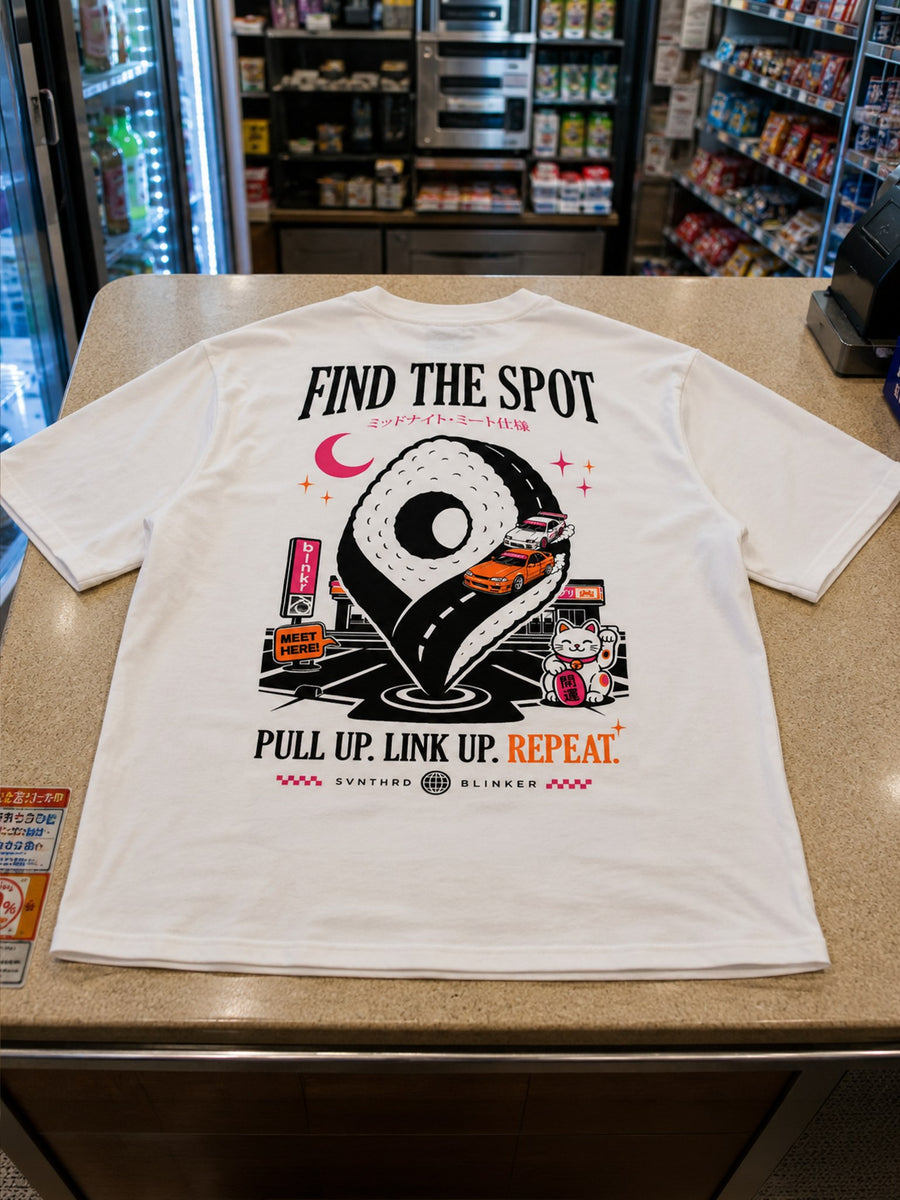 SVNTHRD × BLINKER — "Find The Spot" Oversize Tee