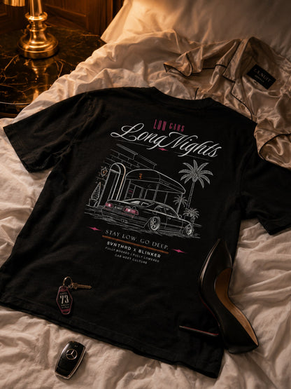 SVNTHRD × BLINKER — "Long Nights" Oversize Tee